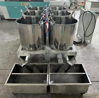 Fiber Bowl Tray Coating For High Temperature Water Hot Oil Proof Six Station Spin Coating Machine For Bamboo Paper Sugar Cane