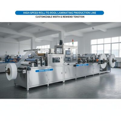 HIGH-SPEED ROLL-TO-ROLL LAMINATING PRODUCTION LINE | CUSTOMIZABLE WIDTH & REWIND TENSION