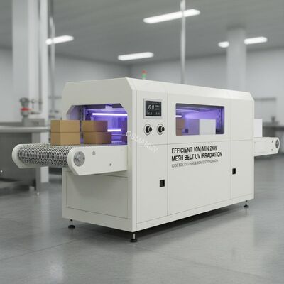 Efficient 10m/Min 2KW  Mesh Belt Uv Irradiation Machine Computer White For Food Box or Clothing or Board