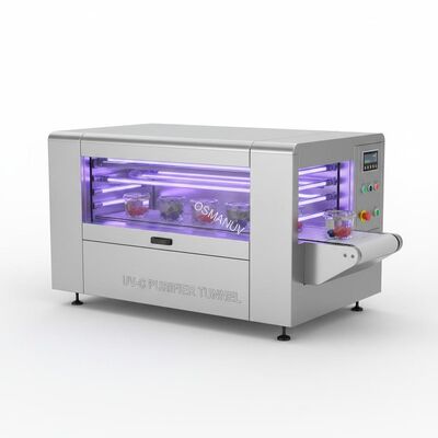 High-Intensity UV-C Tunnel Sterilizer for Transparent Food Packaging