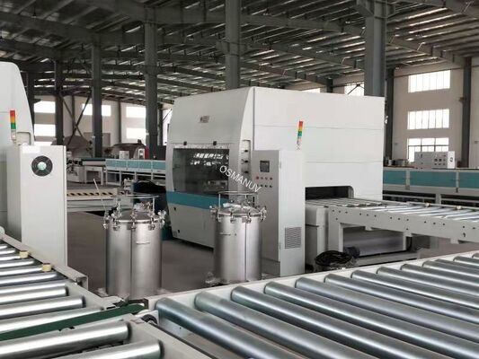UV Spray Coating Automatic Blanking Machine With Conveyor Systems Length 1800mm