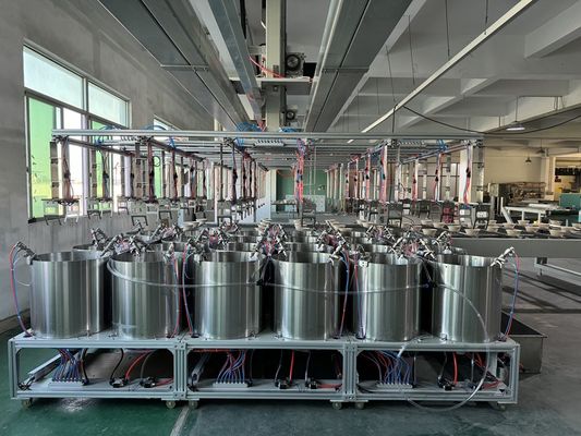 สายเคลือบหมุน 24 สถานที่ สําหรับเคลือบภายในของพลาสปูลป์