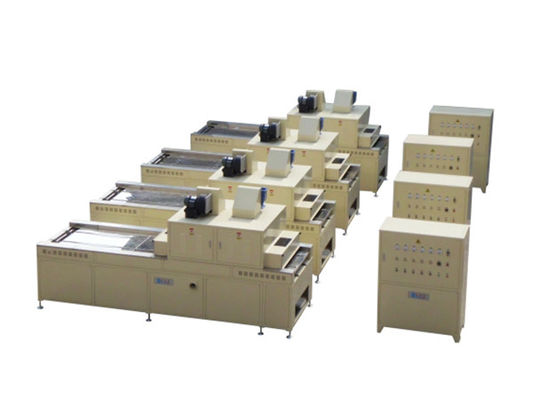 เครื่องบันทึก LCD 45KW 360deg Uv Curing Conveyor พร้อมหลอดปรับได้