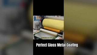 เครื่องเคลือบลูกกลิ้งแผ่นโลหะเงาสูง